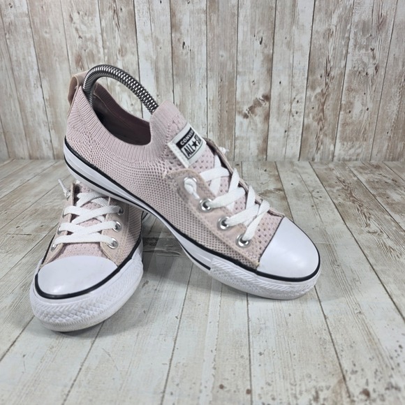 Converse Chuck Taylor‎ All Star Knit Slip On Pink Sneakers Womens Size 7 - Picture 6 of 8